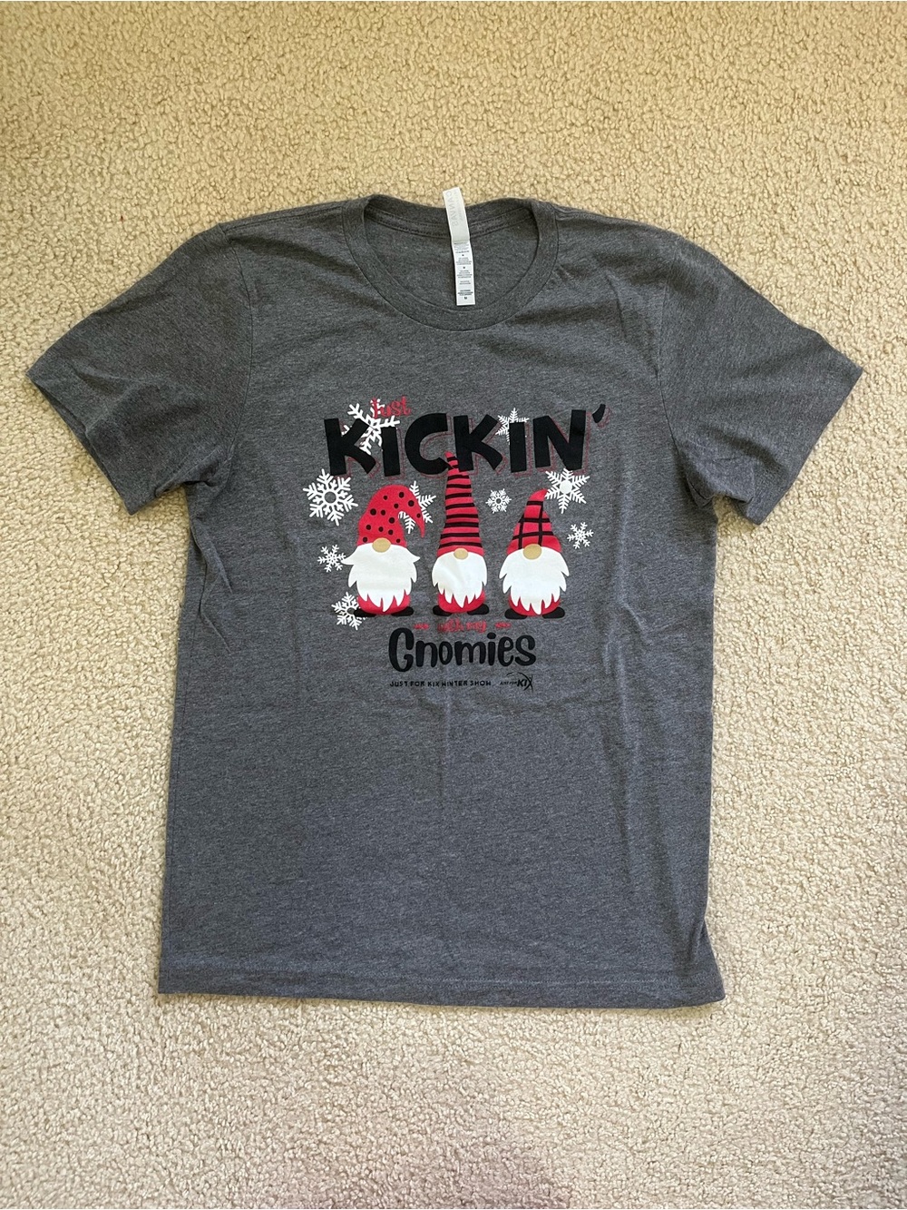 Just for Kix Dance Just Kickin' With My Gnomies Christmas Winter Show T-Shirt